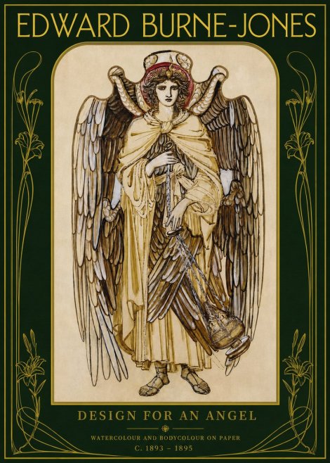 Edward Burne-Jones Design for an Angel No2 - Poszter