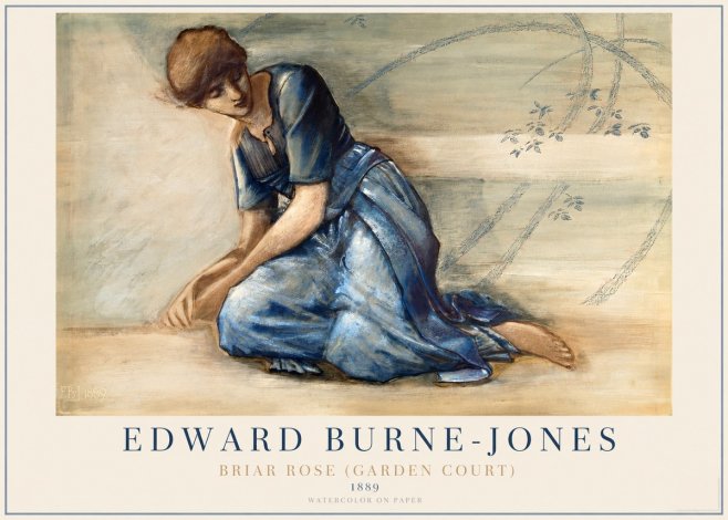 Edward Burne-Jones Briar Rose (Garden Court) No1 - Poszter
