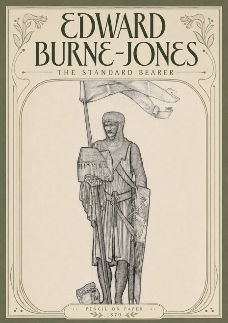 Edward Burne-Jones The Standard Bearer No4 - Poszter