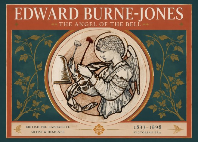 Edward Burne-Jones The Angel of the Bell No2 - Poszter