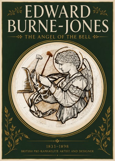 Edward Burne-Jones The Angel of the Bell No4 - Poszter