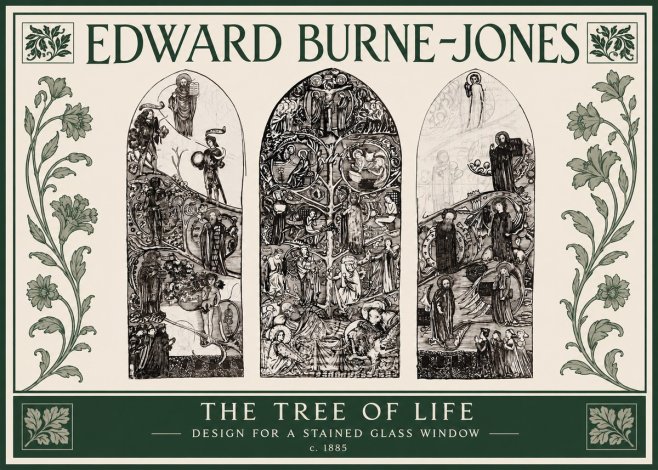 Edward Burne-Jones The Tree of Life No3 - Poszter