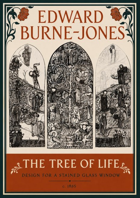 Edward Burne-Jones The Tree of Life No4 - Poszter