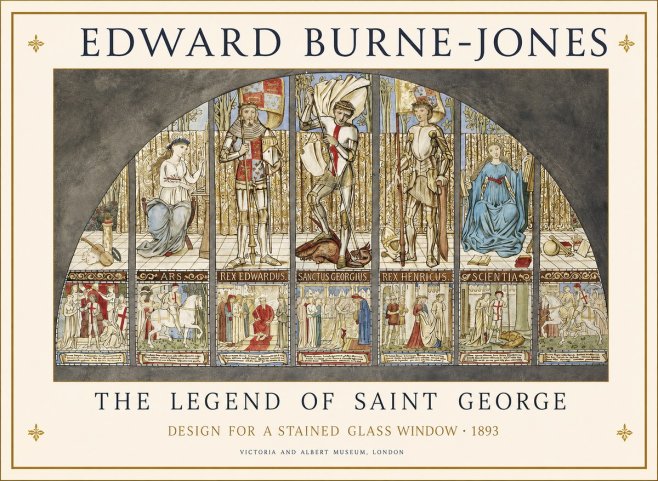 Edward Burne-Jones The Legend of Saint George No1 - Poszter