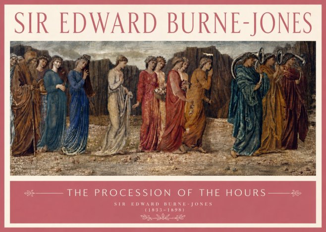 Edward Burne-Jones The Procession of the Hours No3 - Poszter