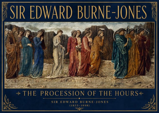 Edward Burne-Jones The Procession of the Hours No4 - Poszter