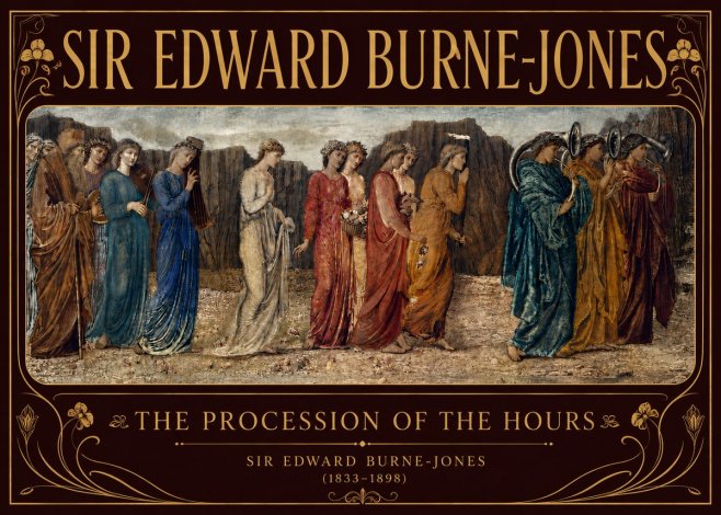 Edward Burne-Jones The Procession of the Hours No6 - Poszter