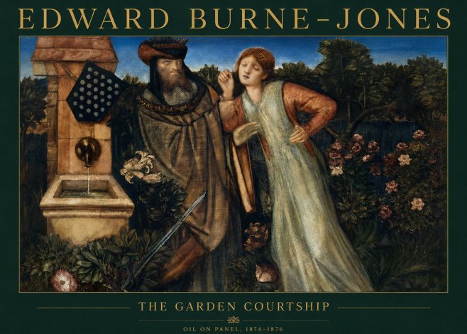 Edward Burne-Jones The Garden Courtship No2 - Poszter