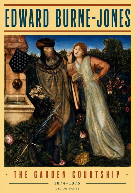 Edward Burne-Jones The Garden Courtship No5 - Poszter