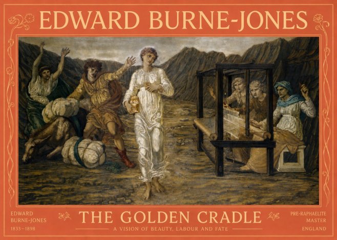 Edward Burne-Jones The Golden Cradle No2 - Poszter