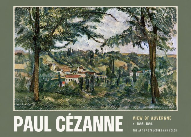 Paul Cézanne View of Auvergne No2 - Poszter