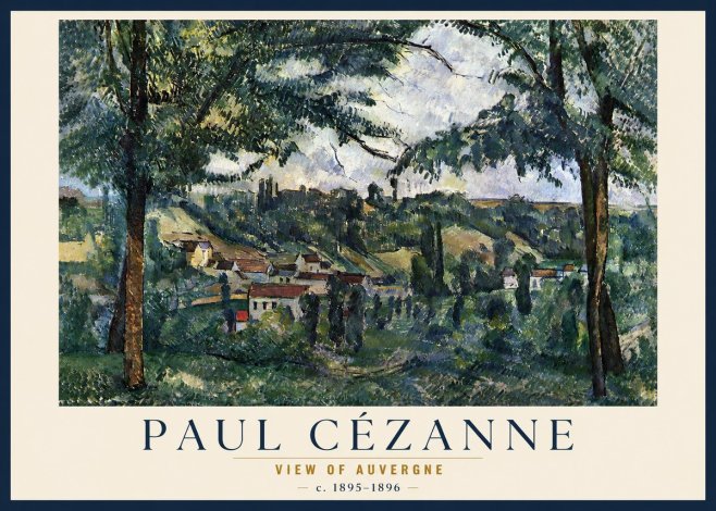 Paul Cézanne View of Auvergne No3 - Poszter