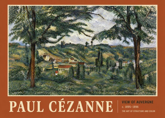 Paul Cézanne View of Auvergne No5 - Poszter