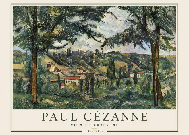 Paul Cézanne View of Auvergne No6 - Poszter