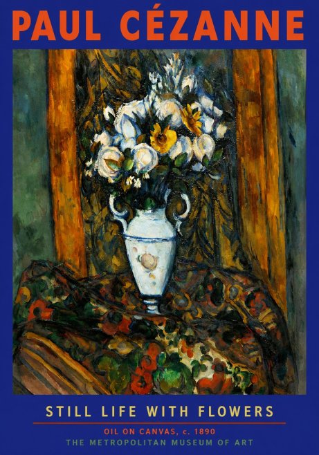 Paul Cézanne Still Life with Flowers No2 - Poszter