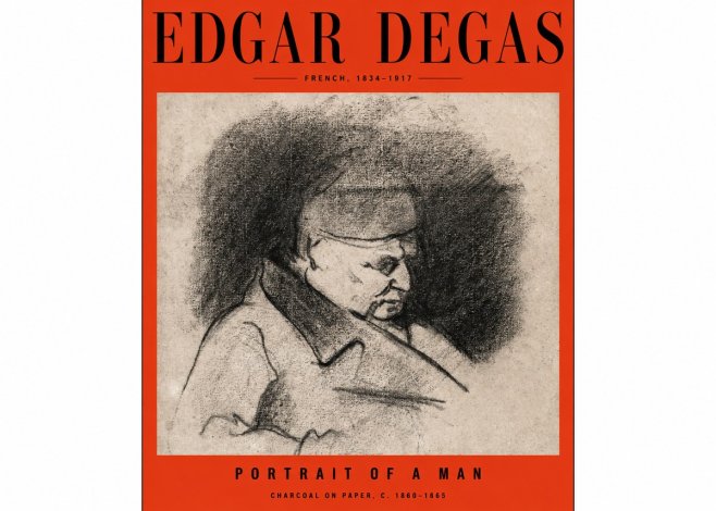Edgar Degas Portrait of a Man No2 - Poszter