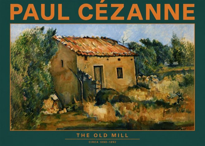 Paul Cézanne The Old Mill No2 - Poszter