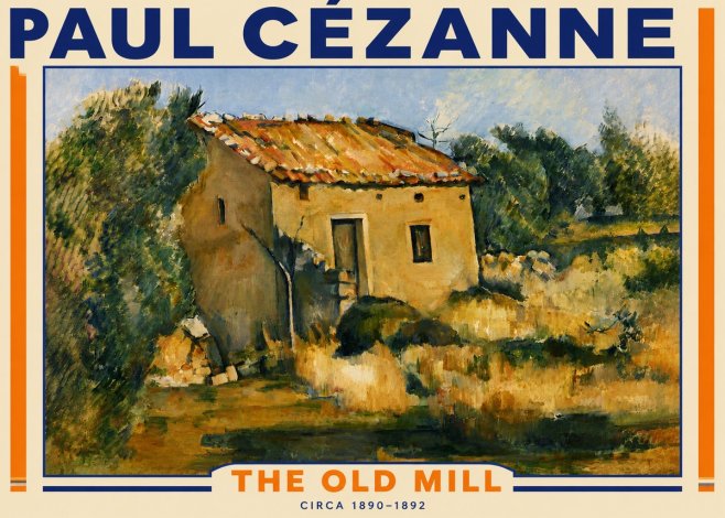 Paul Cézanne The Old Mill No4 - Poszter