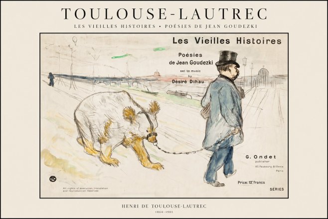 Toulouse-Lautrec Les Vieilles Histoires II No1 - Poszter