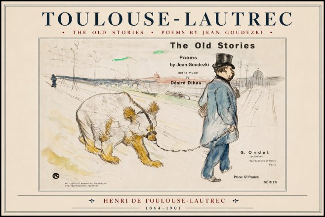 Toulouse-Lautrec Les Vieilles Histoires II No4 - Poszter