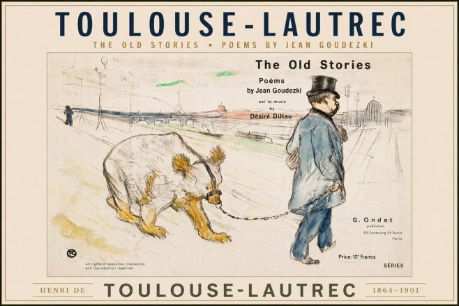 Toulouse-Lautrec Les Vieilles Histoires II No5 - Poszter