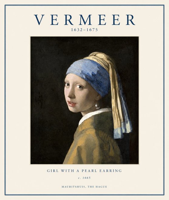 Vermeer Girl with a Pearl Earring II No1 - Poszter