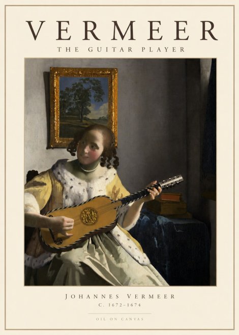 Vermeer The Guitar Player No1 - Poszter