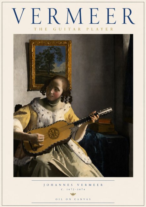Vermeer The Guitar Player No2 - Poszter