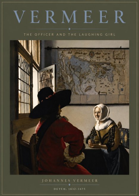 Vermeer The Officer and the Laughing Girl No6 - Poszter