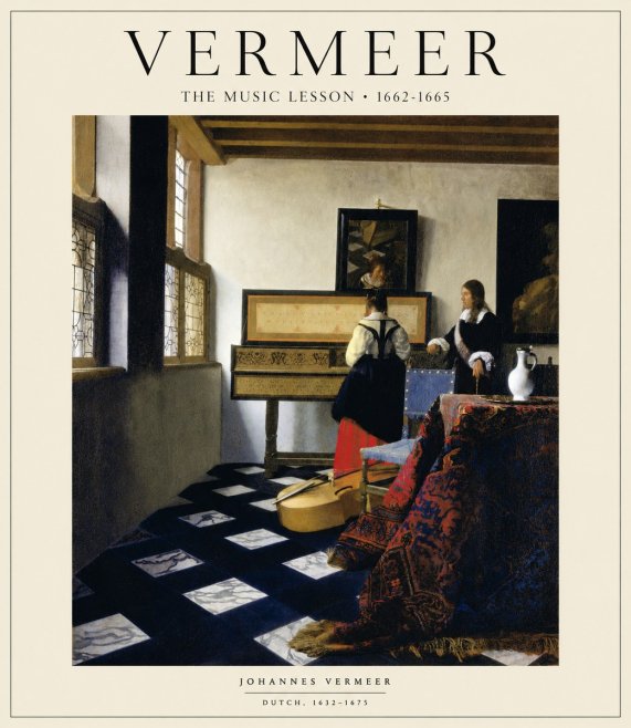 Vermeer The Music Lesson No1 - Poszter