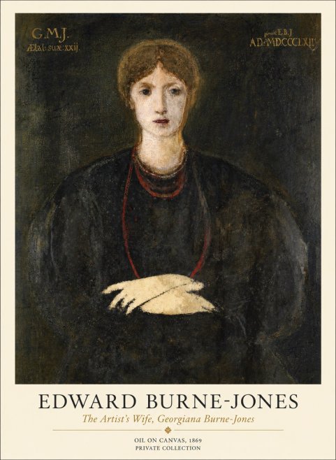 Edward Burne-Jones The Artist's Wife, Georgiana Burne-jones No1 - Poszter
