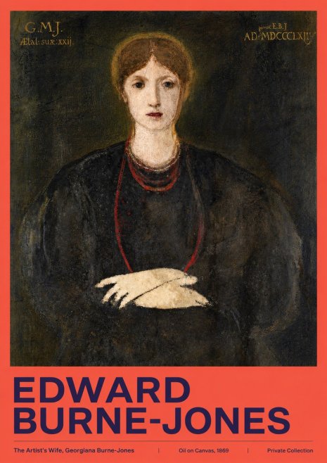 Edward Burne-Jones The Artist's Wife, Georgiana Burne-jones No2 - Poszter