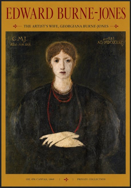 Edward Burne-Jones The Artist's Wife, Georgiana Burne-jones No3 - Poszter