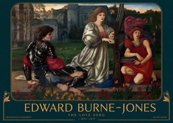 Edward Burne-Jones The Love Song No2 - Poszter