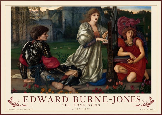 Edward Burne-Jones The Love Song No3 - Poszter