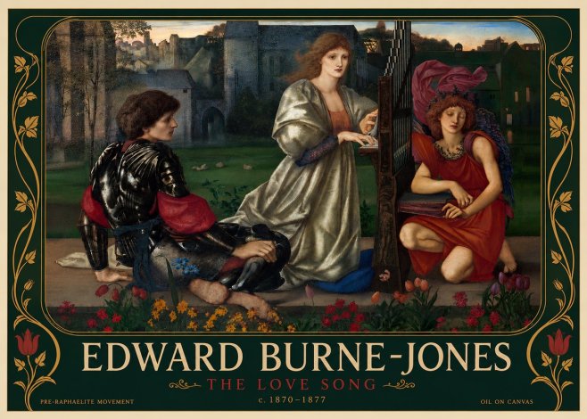 Edward Burne-Jones The Love Song No5 - Poszter