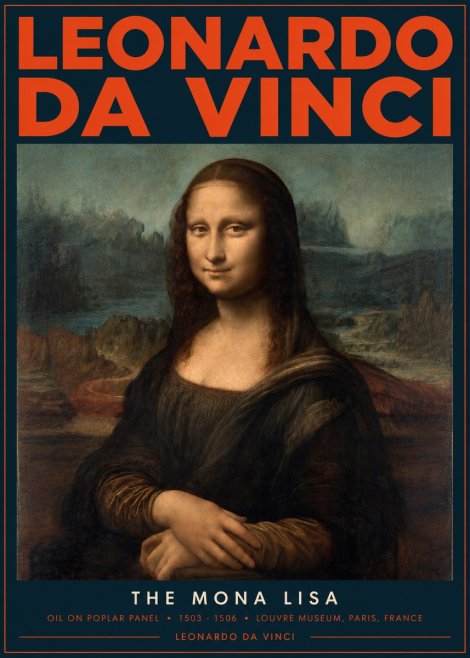 Leonardo da Vinci The Mona Lisa No2 - Poszter
