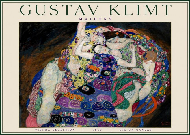 Klimt Maidens No4 - Poszter