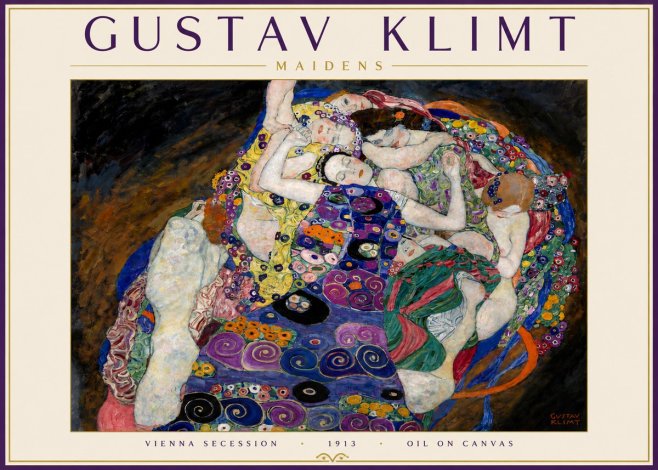 Klimt Maidens No5 - Poszter
