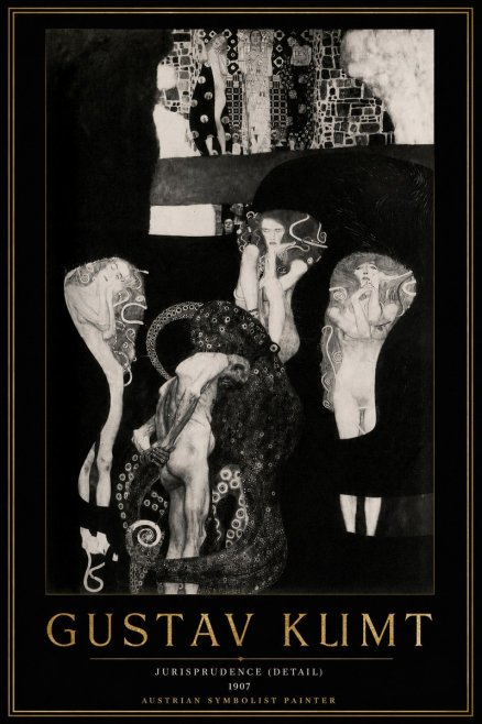 Klimt Jurisprudence (Detail) No2 - Poszter