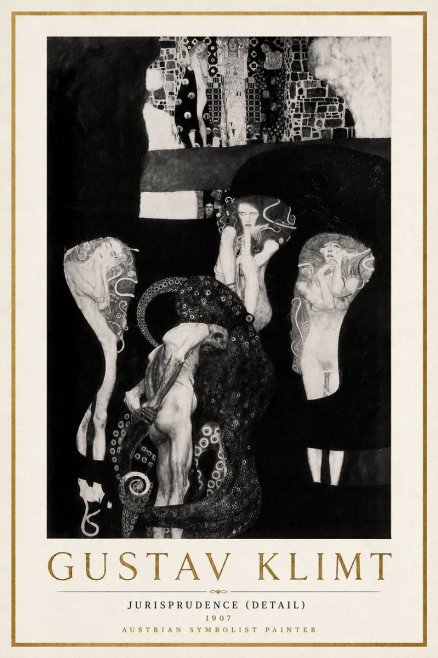 Klimt Jurisprudence (Detail) No6 - Poszter