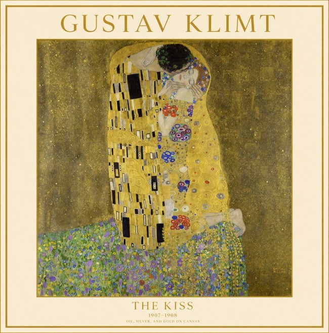 Klimt The Kiss No1 - Poszter