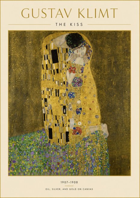 Klimt The Kiss No3 - Poszter