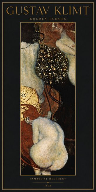 Klimt Golden Echoes No3 - Poszter