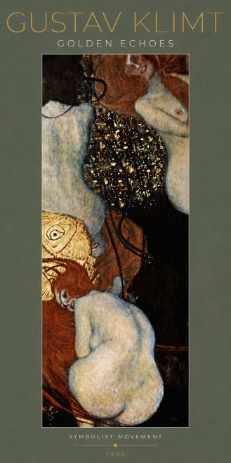 Klimt Golden Echoes No5 - Poszter