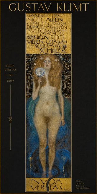 Klimt Nuda Veritas No4 - Poszter