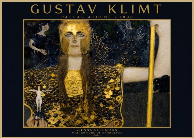 Klimt Pallas Athene No4 - Poszter