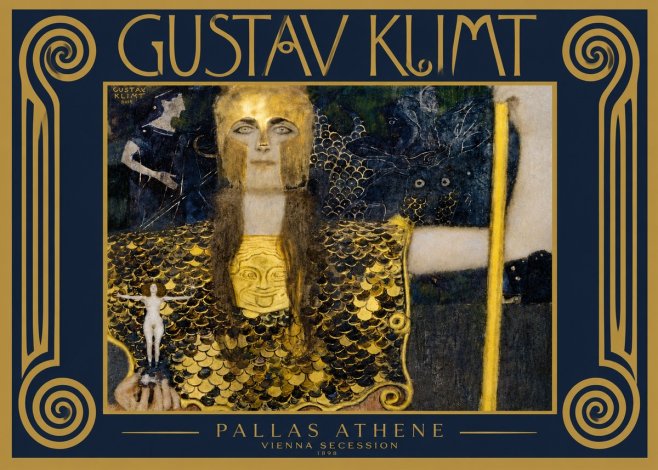 Klimt Pallas Athene No5 - Poszter