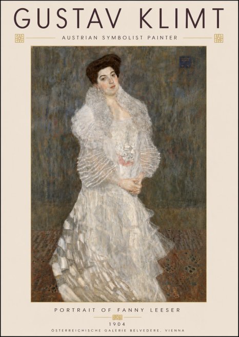 Klimt Portrait of Fanny Leeser No6 - Poszter