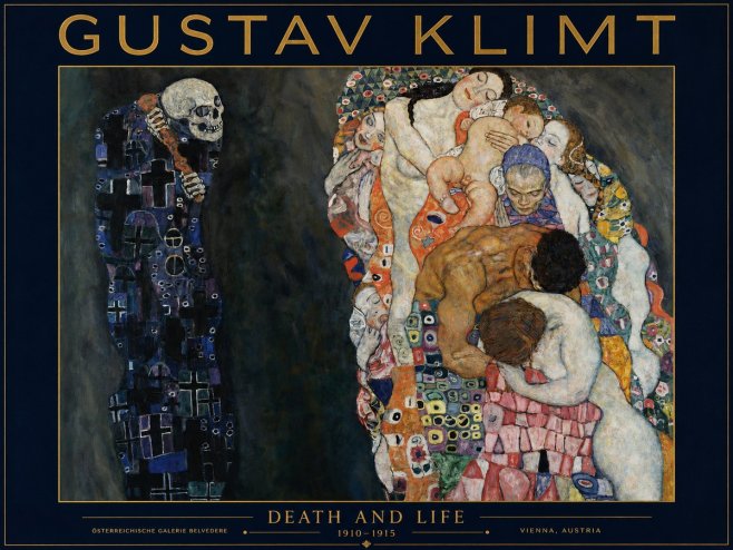 Klimt Death and Life No2 - Poszter